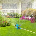 2 x Garten-Sprinkler 360 ° drehbar automatisch Rasen Gras Gewächshaus Pflanzenbewässerungssystem für den Außenbereich Garten Hof Düse Pflanzsprüher