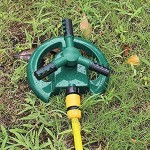 Amusingtao Garten Sprinkler Rasensprenger Bewässerungssystem für Rasen Automatische 360 Grad Rotierende Gartensprinkler Rasensprinkler für Hof Rasen,Garten