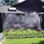 Gartensprinkler Automatischer Rasensprenger Wassersprinkler 360 Grad drehbares Sprinklersystem für große Rasenfläche