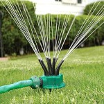 Gartensprinkler Automatischer Rasensprenger Wassersprinkler 360 Grad drehbares Sprinklersystem für große Rasenfläche