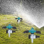 Gartensprinkler rotierende Gartenbewässerung ABS-Material langlebig für die Bewässerung für Yard