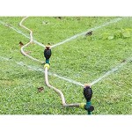 XIXIDIAN Rasen Sprinkler for Hof 360 Grad rotierende Gartensprinkler einstellbare Sprühgeräte for automatisches Gießsystem im Freien