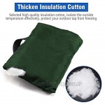 Zueyen 2 x Wasserhahn-Abdeckung schützt Ihren Außenhahn verdickte Außenhahnabdeckung vor dem Einfrieren wasserdichte Thermohahn-Ummantelung – Grün