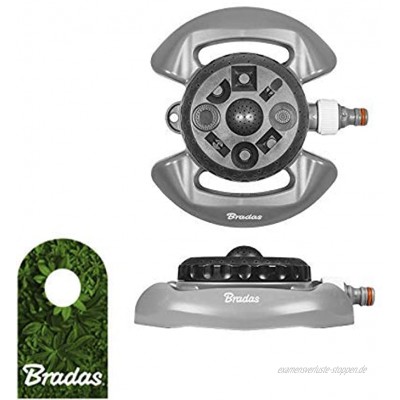 Bradas WL-Z15 WhiteLine 8-Funktionen Rasensprenger Sprinkler Regner Bewässerung grau 10 x 10 x 5 cm
