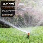 Brandson 4 x Versenkregner Rasensprinkler – Gartensprinkler Bewässerungssystem versenkbar – für Flächen bis 25 m2 – mit Schmutzsieb – frostsicher