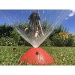 Rasensprenger für Kinder | Sprinkler | Regner | Rasen Sprenger | Rasensprenkler zur Garten Bewässerung mit Gardena Anschluss Rot
