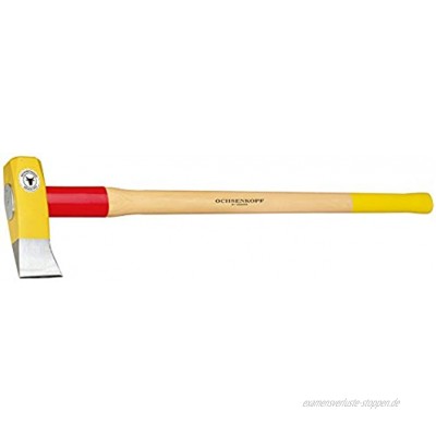 Ochsenkopf Spalthammer Schlanke Form mit Rotband-Plus Stielbefestigung Langlebiger Stiel aus Hickoryholz