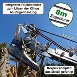 FenWi Kombi Raupenschere mit Astschere und Astsäge für Baumpflege und Gehölzschnitt Anbaugerät zu Alu-Teleskopstab 8m
