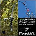 FenWi Kombi Raupenschere mit Astschere und Astsäge für Baumpflege und Gehölzschnitt Anbaugerät zu Alu-Teleskopstab 8m