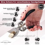 S. Kunde & Sohn Germany – die leichteste geschmiedete Gartenschere 2ER-Set 2X SKS6 – ergonomisches Design – Bypass – Rosen-Rebschere – ∅20mm – kompl. beschichtet rostfrei