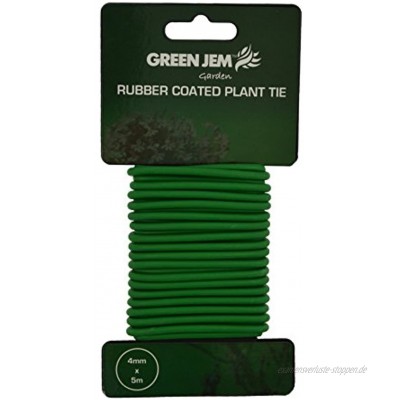 Green Jem Gummi-beschichteter Pflanzenbinder grün