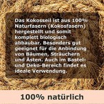 Humusziegel Kokosseil 7 mm x 50 m – ungefärbte Naturfaser – Verwendbar als Sisal Seil für Kratzbaum Baumanbinder Paketschnur Pflanzenband & als Deko