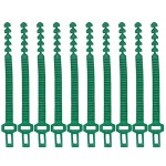 Kabelbinder 10 Stück verstellbare Pflanzenbindung Pflanzenkabel Drehbinder flexible Pflanzenbindung Befestigungsschnalle verstellbare Länge Gartenzubehör