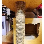 WEARRR 10mm Natürliche Jute Seil Twisted Cord DIY Handwerk Handgemachte Dekoration Cat Klettern Rahmen3m bis 50m Color : 3m