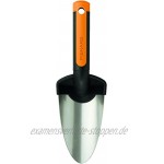Fiskars Blumenkelle Länge: 28 cm Rostfreie Stahl-Kelle Schwarz Orange Premium 1000726