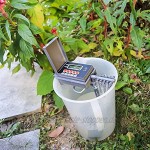 Aqualin Automatisches Mikro-Tropfbewässerungs-Kit Bewässerungs-Timer Bewässerungssteuerung Bewässerungssystem für Zimmerpflanzen Grau