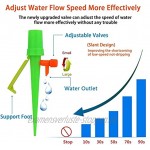 Automatisch Bewässerung Set MonQi 20 Stück Selbstbewässernde Spikes mit 20x Anti-Tilt Anti-Down-Halterung Geeignet für Alle Flaschen Wasserfluss Genau Regulieren für Innen- und Außenpflanzen