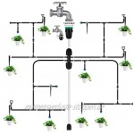 Buluri Garten Bewässerungssystem 40M + 3M Automatisches Drip Bewässerungsset DIY Pflanzen Bewässerung Kit In- Outdoor mit Einstellbares Tropfer für Garten Gewächshaus Blumen40M + 3M