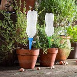 Foraco 24 Stück Automatisch Bewässerung Set Bewässerungssystem mit Langsam Entriegelbarem Steuerventil für Gartenp Indoor-Outdoor-Pflanzen24 Stück