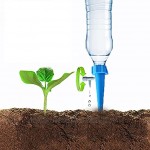 Kjzeex Selbstbewässerungsspikes System,12 Stück Automatisch Bewässerung Set mit langsam entriegelbarem Steuerventil tropfbewässerung,für Pflanzen Blumen oder Gemüse geeignet für alle Flaschen