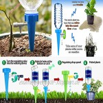 Sporgo Automatisch Bewässerung Set,12 Stück Automatische Pflanzen Bewässerungssystem Einstellbar mit Steuerventilschalter,Bewässerung für Topfpflanzen Pflanzen Blumen Garten Zimmerpflanze
