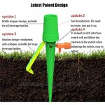 XPMY Bewässerungssystem 12 Stück Automatisch Bewässerung Set Automatische Pflanzen Bewässerungssystem Einstellbar mit Steuerventilschalter Plant Selbstbewässernde Spikes für Topfpflanzen