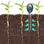 Babioms Bodentester 3 in 1 Bodentester für Feuchtigkeit für Feuchtigkeit Sonnenlicht pH-Teste für Pflanzenerde Garten Bauernhof Rasen kein Batterien erforderlich