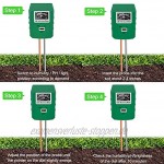 Bearbro Bodentester Boden-Feuchtigkeitsmesser 3 in 1 Bodentester für Feuchtigkeit Sonnenlicht pH-Tester für Pflanzen,Garten Bauernhof Rasen drinnen und draußen kein Batterien erforderlich