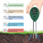 Bodentester Boden Feuchtigkeit Meter 3 in 1 Bodentester Bodenmessgerät Feuchtigkeitsmesser und Boden pH Tester für Pflanzenerde Garten Bauernhof Rasen kein Batterien erforderlich