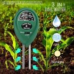Bowtus Bodentester Boden-pH-Meter 3 in 1 Bodentester für Feuchtigkeit Sonnenlicht pH-Tester für Garten Topfpflanzen Bauernhof Rasen Indoor Outdoor kein Batterien erforderlich