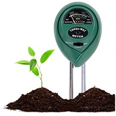 FayTun Bodentester Boden Feuchtigkeit Meter 3 in 1 Bodentester für Feuchtigkeit Sonnenlicht pH-Tester für Pflanzenerde Garten Bauernhof Rasen,kein Batterien erforderlich