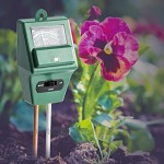 Haokaini Boden-Ph-Meter 3-In-1-Bodentest-Kits Feuchtigkeitslicht Und Ph-Test-Gartengerät für Gartenrasen ohne Batterie