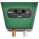 ISO TRADE 3 in 1 Bodentester PH Wert Messgerät Feuchtigkeitsmesser Licht Indoor Outdoor 8692