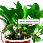 Kapazitiver Bodenfeuchtigkeitssensor Erkennung Gartenbewässerung DIY Indoor Outdoor Pflanzenpflege Bodentester 2 Stück
