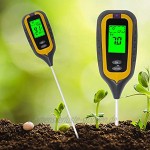 KETOTEK Bodentester 4 in 1 pH Feuchtigkeit Licht Temperatur Messgerät Digital pH Wert Messer Meter Tester Bodenfeuchtemesser Erde Garten Pflanzen Rasen Bodenfeuchtesensor