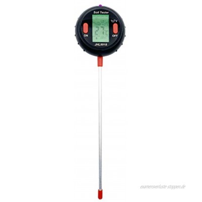 Lifcasual Boden-PH-Messgerät 5-in-1-Bodentester-Kit Bodenfeuchtemessgerät mit Temperatur- Feuchtigkeits- Licht- PH- Feuchtigkeitstest für die Gartenpflanzenpflege auf Gartenfarmen
