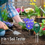 Orlegol Bodentester Boden Feuchtigkeit Meter 2-in-1 Pflanze Tester Bodenmessgerät Feuchtigkeitsmesser und Boden pH Tester für Pflanzenerde Garten Bauernhof Rasen kein Batterien erforderlich