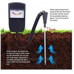 QPLKL Feuchtigkeitsmesser Bodenfeuchtigkeitszähler Split Bodentester Boden pH-Tester Feuchtigkeitslicht Tester Meter Digitaler Feuchtigkeitsmesser