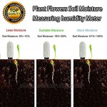 SagaSave Flower Care Bodentester Pflanzenüberwachung Bodenfeuchtigkeitsmessgerät Pflanzen Sensor Feuchtigkeitsmessgerät Pflanzen Überwacht für Zimmerpflanzen Gartenarbeit Topfblumen