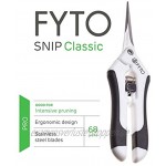 FYTO Snip Classic Pro • Leichte und präzise Trimm- und Ernteschere • Rostfreier Edelstahl • inkl. Ersatzfeder • 69g • 16,8cm