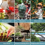 Zoomarlous Bonsai-Set Gartenwerkzeuge für die Gartengröße Bonsai-Werkzeuge aus Karbonstahl Bonsai-Schere Bonsai-Garn mit Nylonbox Gartenset für Bonsai für Anfänger 17 Stück