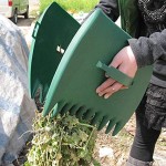 WENKEN Laubgreifer für den Außenbereich Garten große Kapazität Laubschaufeln Handrechen Klaue ergonomisch zum Aufheben von Blättern 2 Stück