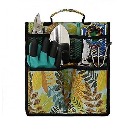1 x Garten-Kniebank-Werkzeugtasche Mit Griff Garten Werkzeugtasche Oxford-Gewebe Garten Werkzeugtasche Gartengerätetasche Mit Kleinen Taschen Für Den Innen- Und Außenbereich