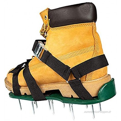 Fujida Rasenbelüfter-Schuhe mit verstellbaren Riemen und Metallschnallen zur Belüftung Ihres Hofes Garten Hof