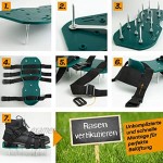Hinrichs Rasenlüfterschuhe Nagelschuhe Vertikutierer Rasenbelüfter Schuhe Zum einfachen Belüften von Rasenflächen Cutter gratis