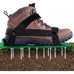Ohuhu Rasenbelüfter Rasenlüfter Vertikutierer Rasen Vertikutierer Rasen Nagelschuhe Universalgröße passt Schuhe oder Stiefel für Dein Rasen oder Hof