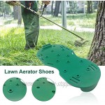 Rasenbelüfter Schuhe 1 Paar Outdoor Walking Spikes mit verstellbarem Klettband Metall Einheitsgröße für Schuhe oder Stiefel mit kurzen und langen Nägeln für Rasen Yard GardenGrün