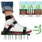 ZDYLM-Y Rasenlüfter Schuhe Heavy Duty Spike Sandalen für Belebungs Ihr Garten-Yard-Soil 2 Verstellbare Träger und Metallschnallen 1 Größe
