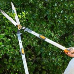 JMFHCD Getriebe-Heckenschere Astscheren Scheren Ausziehbare Heckenschere Teleskop Gartenschere zum Trimmen und Formen von Rändern Buchsbaum Gartenschneider