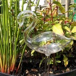 Fellibay Pflanzenbewässerungsgeräte selbstbewässernde Glaszwiebeln mit Vogel Schwan Schnecke Käfer Form für Pflanzen 4 Stück